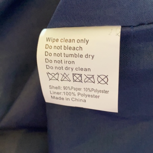 Large Lightweight Navy & Cream Tote - Picture 7 of 8